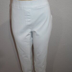 SPANX White Ankle Cropped Pants